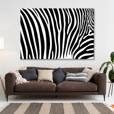 Black And White Zebra Pattern Print 100% Australian Made