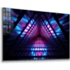 Neon Abstract Design Print Tempered Glass Wall Art 100% Made in Australia Ready to Hang - Image 4