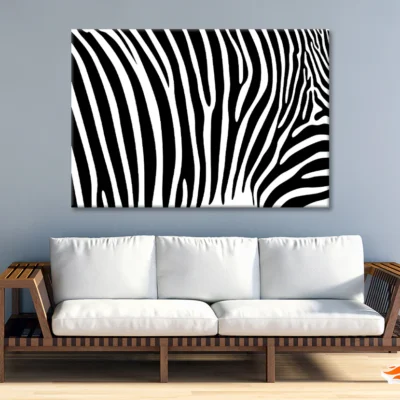 Black And White Zebra Pattern Print 100% Australian Made