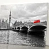 Red Bus on Westminster Bridge by The Houses of Parliament Acrylic Glass Print Tempered Glass Wall Art 100% Made in Australia Ready to Hang