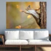 Squirrel on Tree Closeup View Photograph Print 100% Australian Made - Image 2