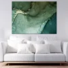 Green & White Abstract Design Print 100% Australian Made - Image 2
