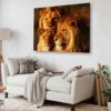 Bella Home Lion Family Closeup Photograph Print Canvas Ready to hang - Image 2
