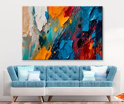 Colorful Abstract Design Wall Art Decor 100% Australian Made
