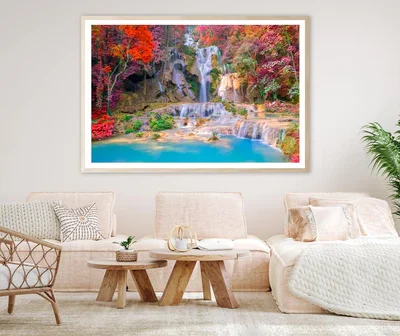 Waterfall In Rain Forest Home Decor Premium Quality Poster Print Choose Your Sizes