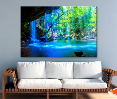 Nabegatai, Waterfall in Forest, Kumamoto Japan Wall Art Decor 100% Australian Made