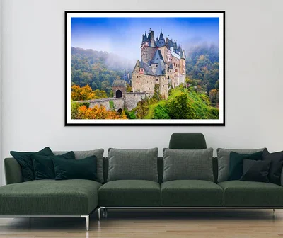 Medieval Castle On The Hills Home Decor Premium Quality Poster Print Choose Your Sizes