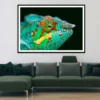 Chameleon Closeup View Photograph Home Decor Premium Quality Poster Print Choose Your Sizes