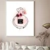 Peach Colored Luxury Perfume Bottle Design Home Decor Premium Quality Poster Print Choose Your Sizes - Image 2