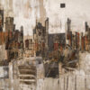 Gray Brown & White Abstract Design Print 100% Australian Made - Image 3