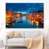 Grand Canal at Night, Venice View Wall Art Decor 100% Australian Made