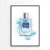 Blue Shaded Fashion Perfume Bottle Design Home Decor Premium Quality Poster Print Choose Your Sizes