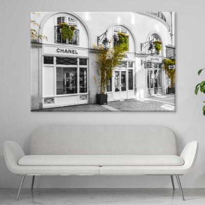 Bella Home Fashion Store with Plants Print Canvas Ready to hang