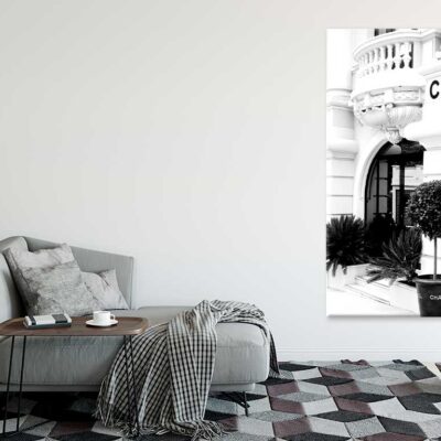 Bella Home Black And White Fashion Store Print Canvas Ready to hang