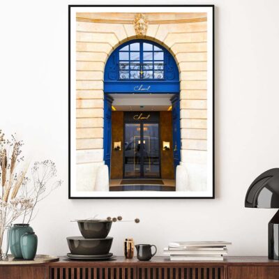 Luxury Blue Colored Fashion Store Design Home Decor Premium Quality Poster Print Choose Your Sizes
