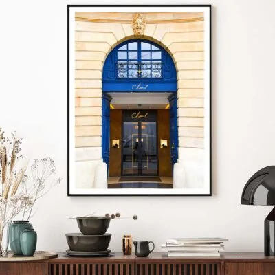Luxury Blue Colored Fashion Store Design Home Decor Premium Quality Poster Print Choose Your Sizes