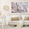 Silver & Pink Brown Line Abstract Design Home Decor Premium Quality Poster Print Choose Your Sizes