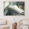 Grey Black & Gold Lines Abstract Design Home Decor Premium Quality Poster Print Choose Your Sizes - Image 2