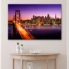 San Francisco Skyline and Bay Bridge at Sunset, California Wall Art Decor 100% Australian Made - Image 2