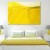 Yellow & Gold Fluid Abstract Design Print 100% Australian Made - Image 2