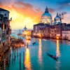 Canal With Boats and Buildings in The Background Wall Art Decor 100% Australian Made - Image 3