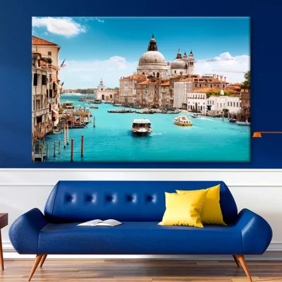 Basilica Santa Maria Della Salute, Venice, Italy Wall Art Decor 100% Australian Made