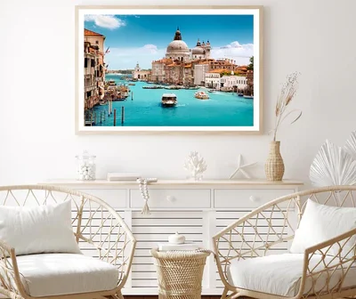 Basilica Santa Maria Della Salute, Venice, Italy Home Decor Premium Quality Poster Print Choose Your Sizes