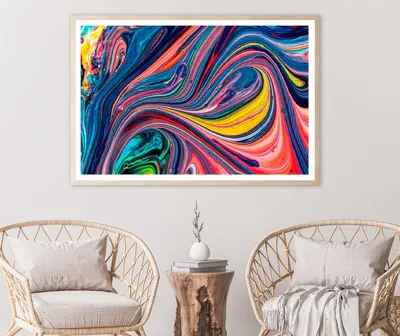 Beautiful Acrylic Color Abstract Background Home Decor Premium Quality Poster Print Choo