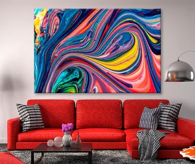 Beautiful Acrylic Color Abstract Background Wall Art Decor 100% Australian Made