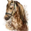 Horse Portrait Watercolor Paint Home Decor Premium Quality Poster Print Choose Your Sizes - Image 2