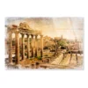 Roman Forums - Artistic Retro Styled Picture Acrylic Glass Print Tempered Glass Wall Art 100% Made in Australia Ready to Hang - Image 4
