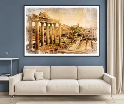 Roman Forums - Artistic Retro Styled PictureHome Decor Premium Quality Poster Print Choose Your Sizes