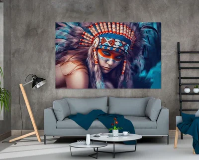 Native Kid Headdress Popular multicoloured Print 100% Australian Made