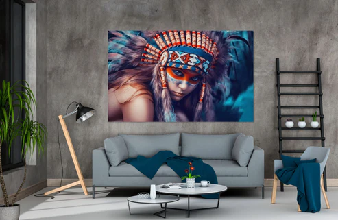 Native Kid Headdress Popular multicoloured Print 100% Australian Made