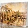 Roman Forums - Artistic Retro Styled Picture Acrylic Glass Print Tempered Glass Wall Art 100% Made in Australia Ready to Hang
