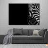 Half Face of Zebra with Black Print 100% Australian Made