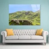 Flock Of Sheep Standing on Knoll With New Zealand Acrylic Glass Print Tempered Glass Wall Art 100% Made in Australia Ready to Hang - Image 3