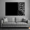 Half Face of Zebra with Black Print 100% Australian Made - Image 2