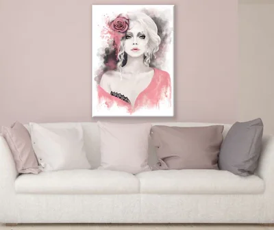 Girl Floral Headdress Painting Print 100% Australian Made