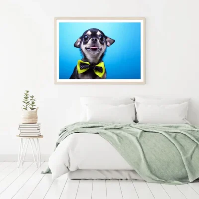 Cute Puppy Portrait Photograph Home Decor Premium Quality Poster Print Choo