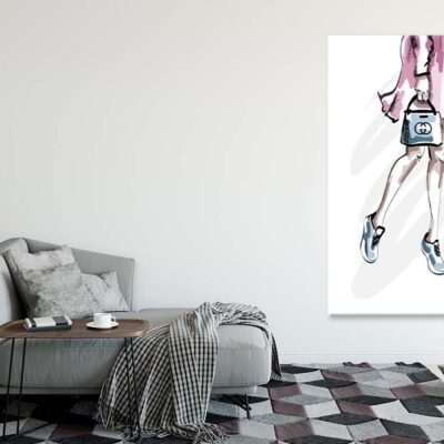 Fancy Sneakers with Blue Shaded Bag Print 100% Australian Made