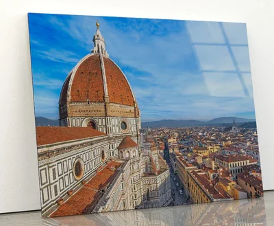 Brunelleschi's Dome in Bologna Acrylic Glass Print Tempered Glass Wall Art 100% Made in Australia Ready to Hang