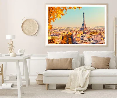 Eiffel Tower At Sunset, Paris, France Home Decor Premium Quality Poster Print Choose Your Sizes