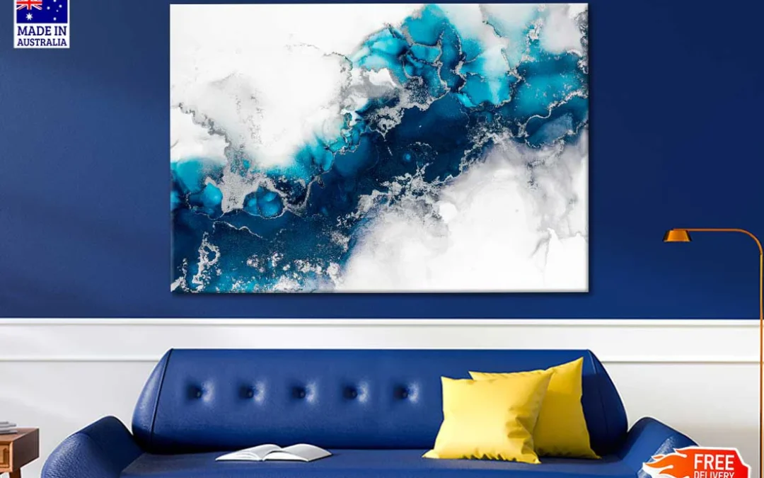 Marble Ink Abstract Art Painting Print 100% Australian Made