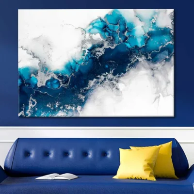 Marble Ink Abstract Art Painting Print 100% Australian Made