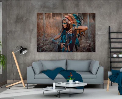Native headdress Feather Popular multicoloured Print 100% Australian Made