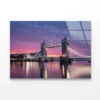 Beautiful Pink Sky with Bridge Acrylic Glass Print Tempered Glass Wall Art 100% Made in Australia Ready to Hang - Image 4