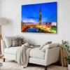 Bella Home Twilight Sunset in South Korea Print Canvas Ready to hang - Image 2