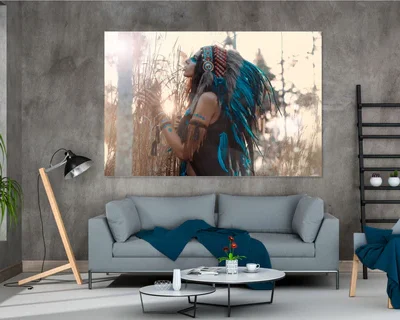 Native Kid Headdress Popular multicoloured Print 100% Australian Made