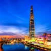 Bella Home Twilight Sunset in South Korea Print Canvas Ready to hang - Image 3